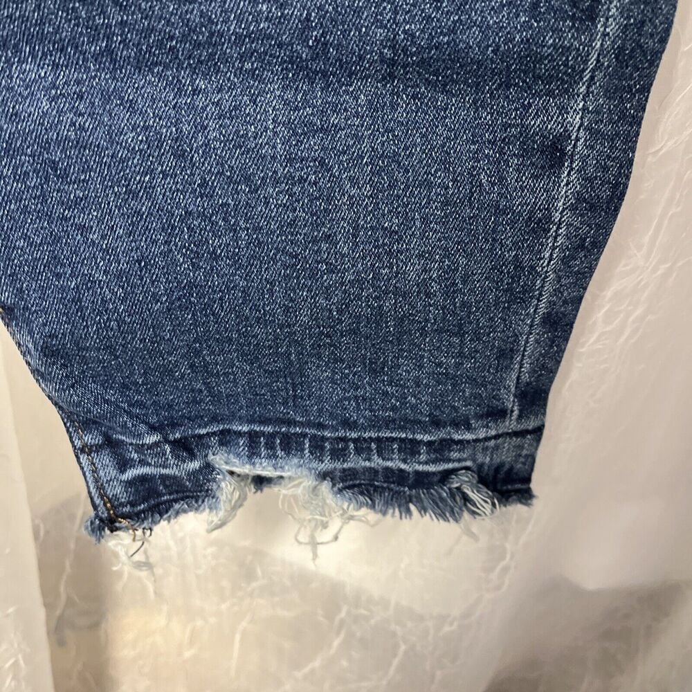 LOFT Skinny Ankle Crop Jeans Raw Hem Size 16 - Picture 6 of 8